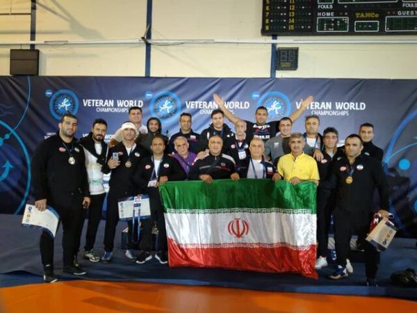 4 طلا، یک نقره و 3 برنز ایران در کشتی آزاد پیشکسوتان دنیا